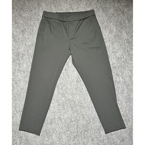 Bonobos Off Duty Pants Gray Tapered Leg Drawstring Short Mens Large 32x28